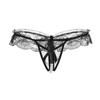 Women’s Sexy Lingerie Sheer Lace Hollow-Out Pearl Detail Panties Seductive Underwear Shorts
