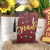 Class of 2025 Graduation Table Sign High School College Graduates Bachelor Hat Wooden Sign with Base Home Graduation Ceremony Party Decoration