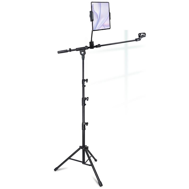 Adjustable Floor-Standing Tripod Microphone Stand for Outdoor and Indoor Use