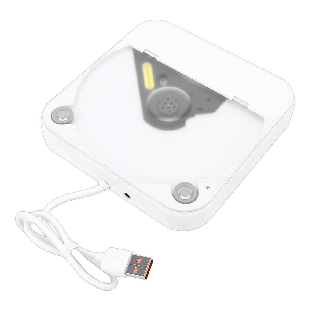 Portable Car CD Player External CD Drive Device with USB AUX Ports Remote Control Anti Skip for Laptop TV Home Stereos