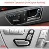 Botões de trava de memória para porta interna de carro, capas de acabamento, adesivos adequados para Mercedes Benz CE Class W204 W212 Auto