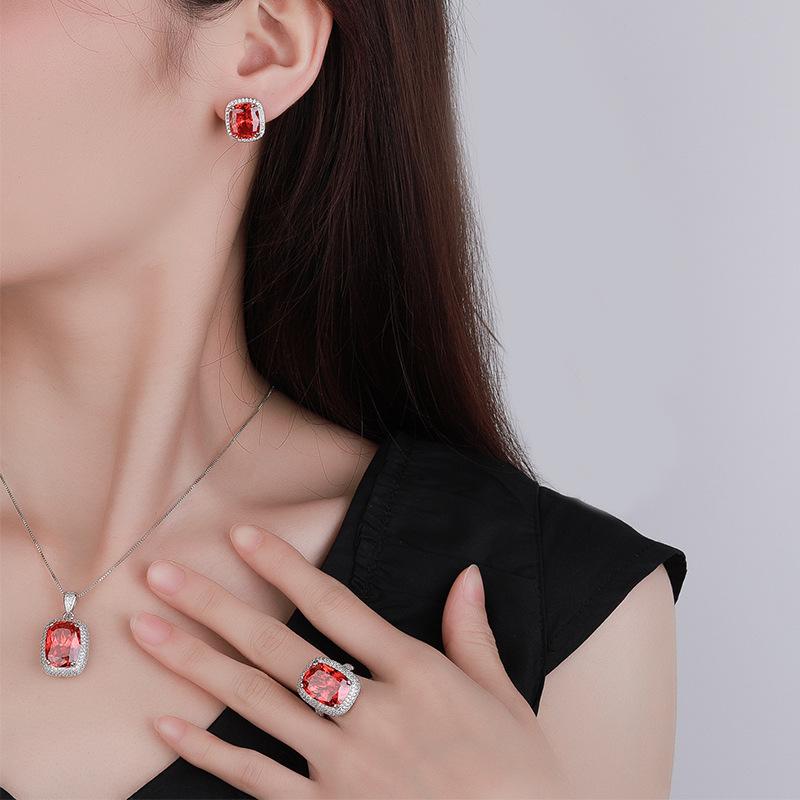 Jewelry Copper Bottom Gold-Plated Simulation Bird'S Nest Cut Orange Simple Set Female 12 * 16-10 * 12
