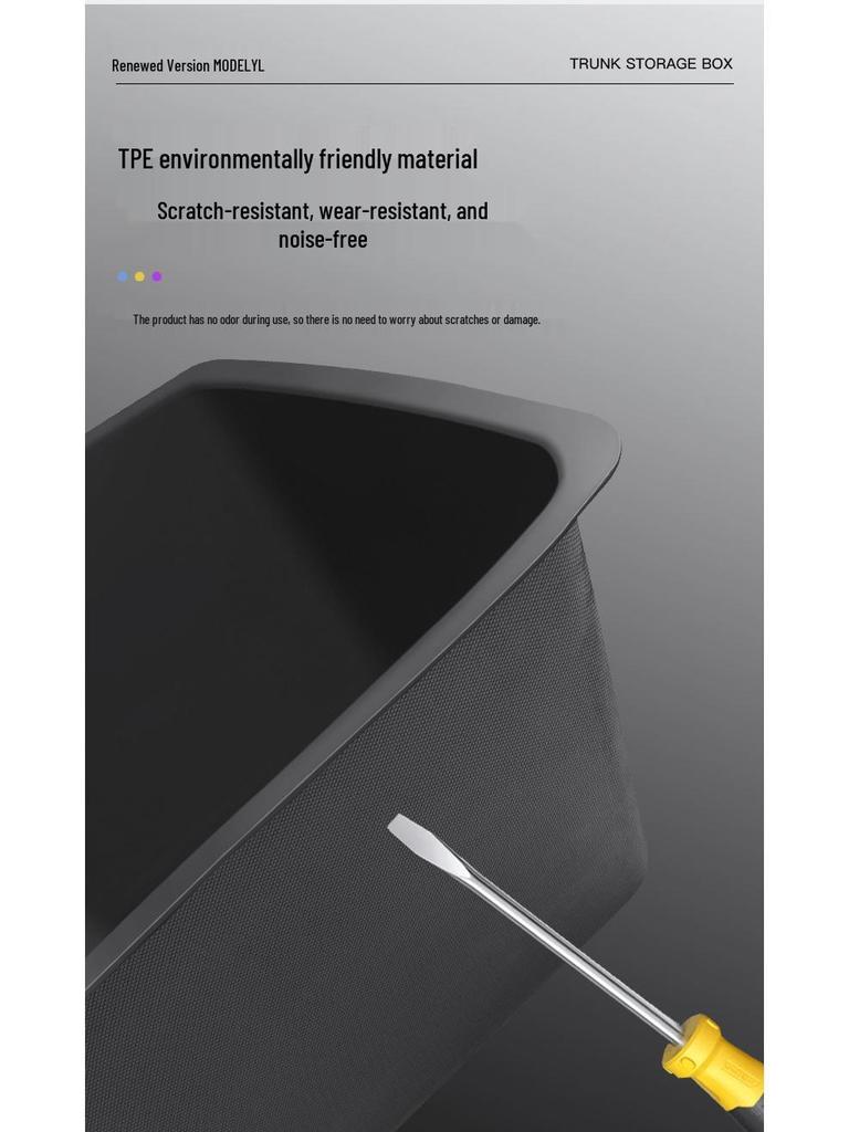 TPE Seitenaufbewahrungsbox für Tesla YL 6-Sitzer Kofferraum