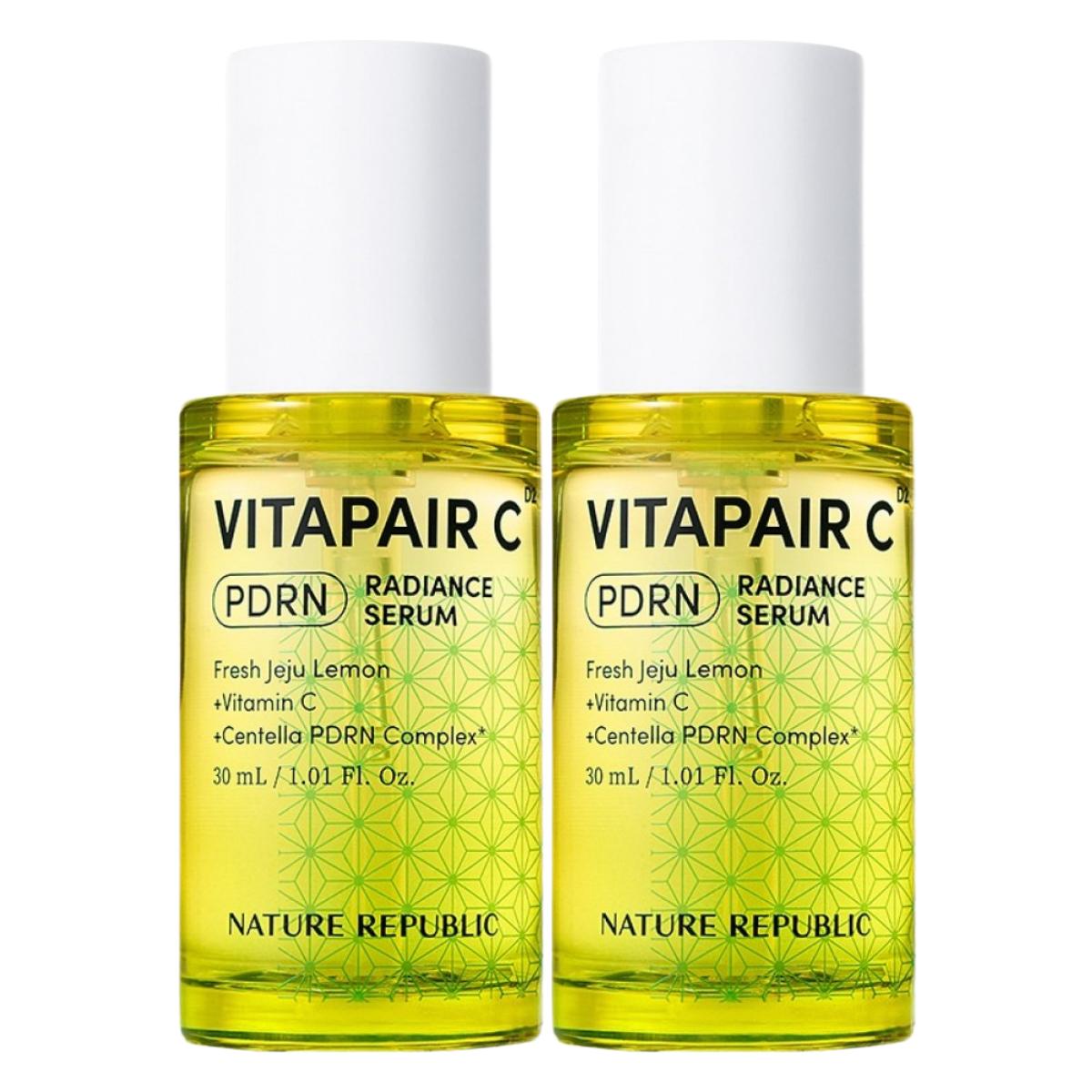 

Nature Republic Vitapair C PDRN Radiance Serum 30ml x 2pcs - Brightening & Firming Skin Glow
