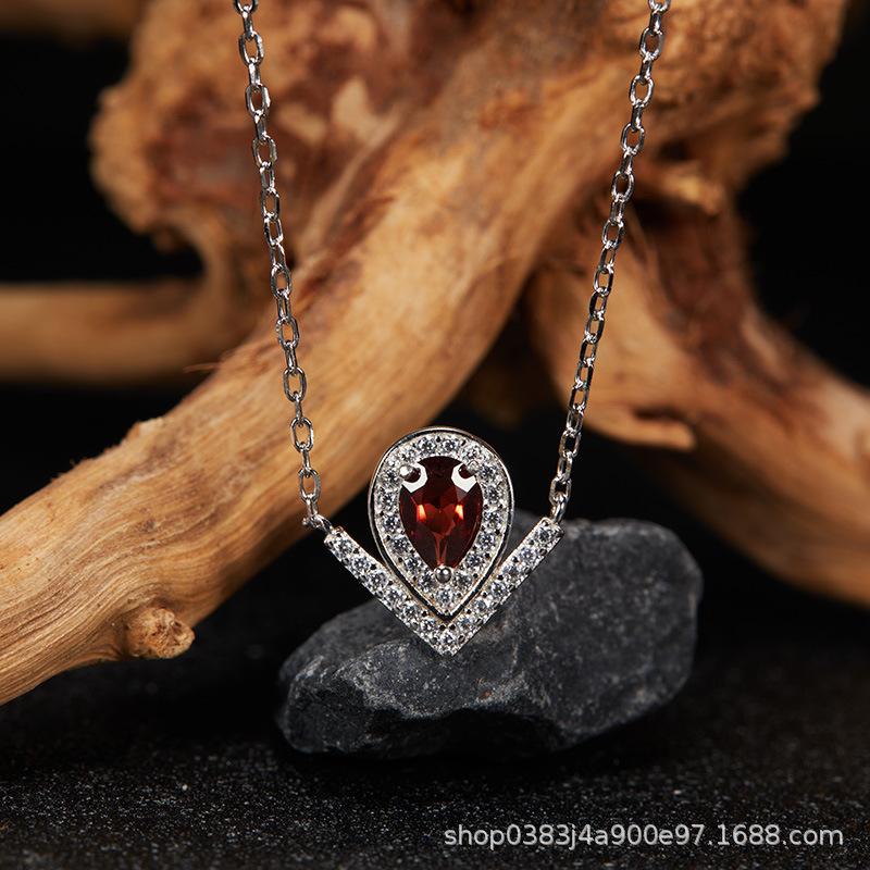 Ouyang Nana Earrings, Song Huiqiao Water Drop Earrings, High-End Sense Light Luxury Earrings, Rear Hanging Type, Sweet Temperament