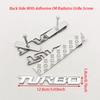 3D Metal Car Sticker Logo Turbo Badge Fender Side Emblem Rear Trunk Sticker Decals Auto Turbo Universal Accessories