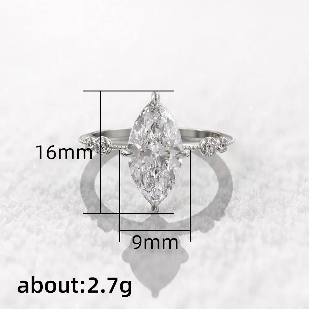 Bagues en cristal AAA pour femmes, Marquise, zircone cubique, fine, à la mode, accessoires de mariage, de fiançailles, bijoux de déclaration