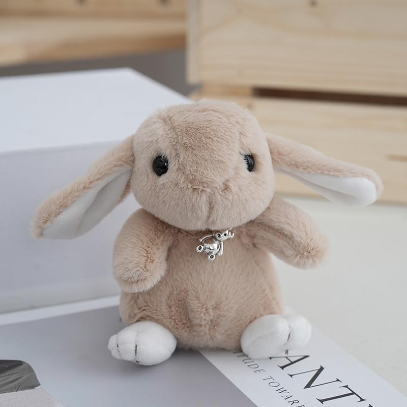 Adorable Pink Long-eared Bunny Plush Toy Cuddly Stuffed Rabbit Gift For Girls