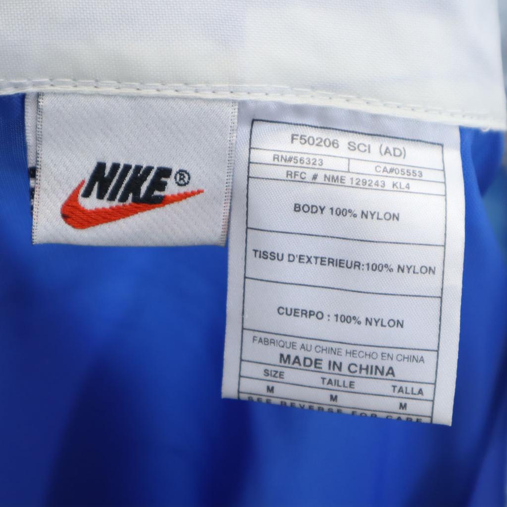 NIKE 90s 00s White Tag Old Half zip Windbreaker M blue pullover Men's Used