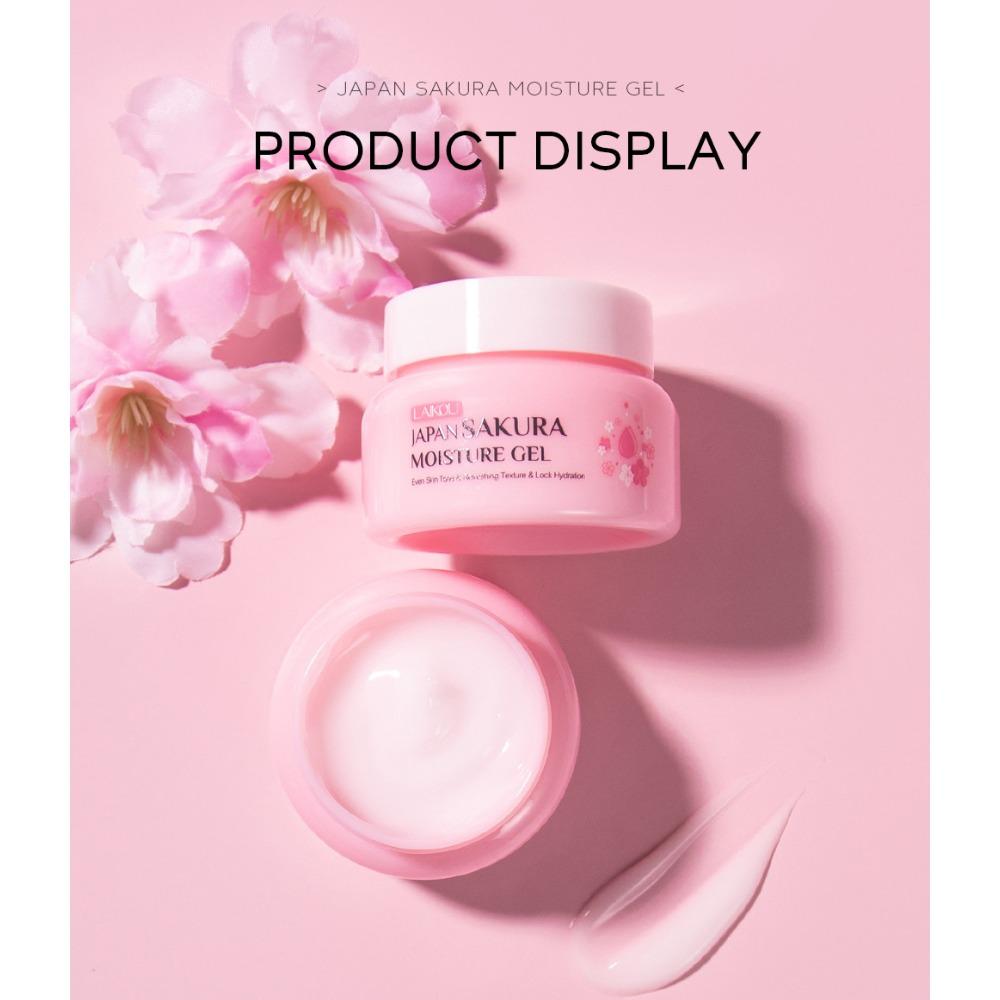 LAIKOU Cherry Blossom Hydrating Gel Cream Deeply Nourishes Skin, Repairs Dry and Rough, and Creates Hydrating and Elastic Muscles