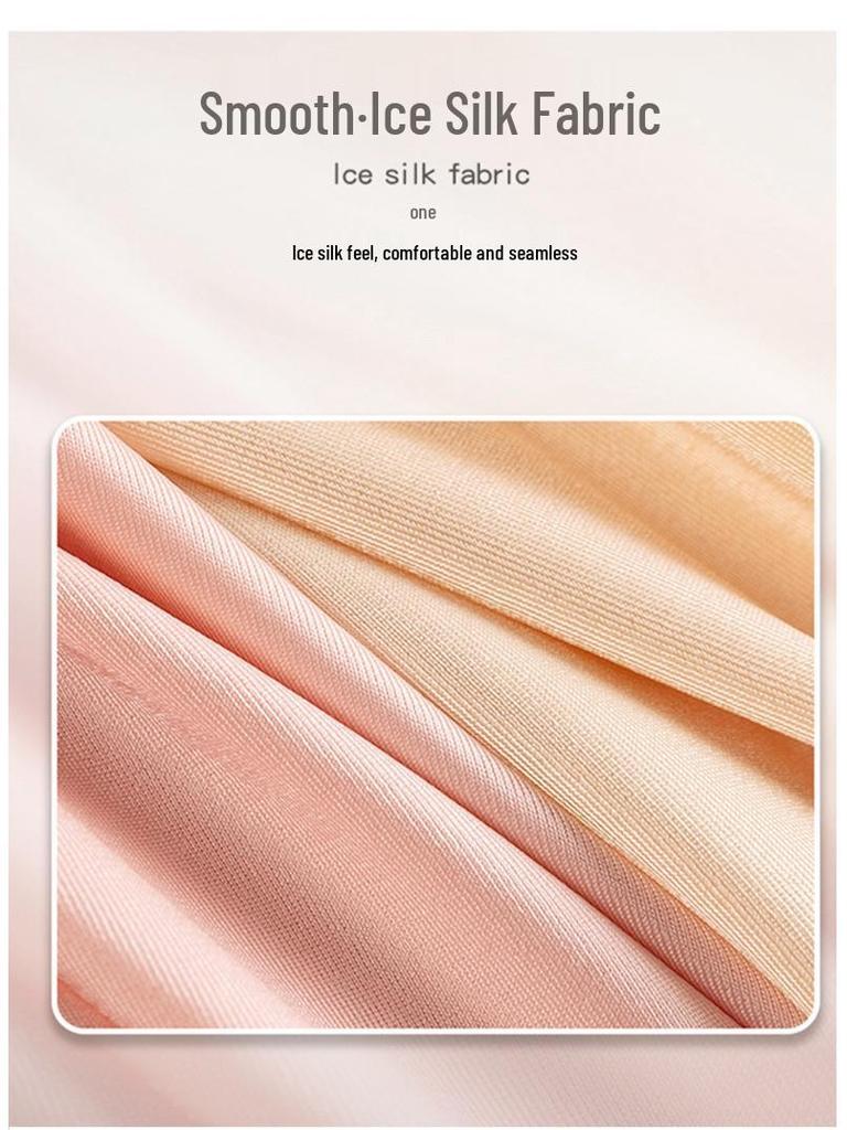 Women's Plus Size Ice Silk Long Sleeve Nightgown - Spring/Autumn High-End Print, Suitable for Outdoor Wear