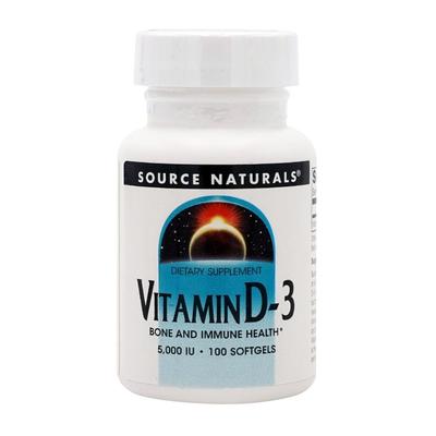 Vitamina D-3 5000 UI, 100 Capsule Morbide