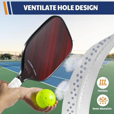 1 Packung Anti-Rutsch Pickleball Schlägergriffband Perforiertes Universelles Pickleball Übergriff Schweißabsorbierend Stoßdämpfung