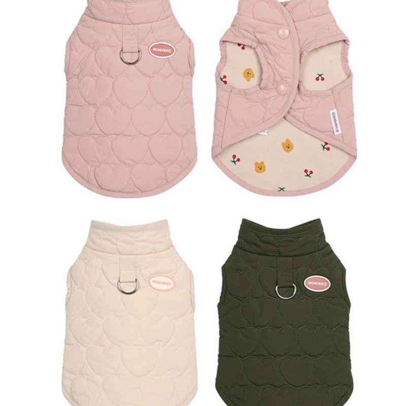 MIMINKO Heart-Nubim Lightweight Padded Vest [DD3WV0110]