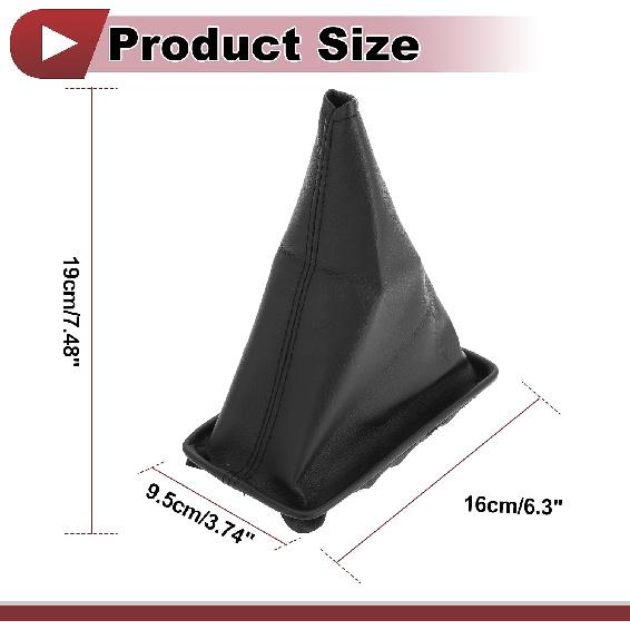 1 Pc Gear Shift Stick Gaiter for Toyota Corolla 2001-2013 Gear Stick Knob Cover Boot Shift Cover No.5880812180B0 Black Faux Leather