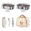 Large Capacity 304 Stainless Steel Lunch Box Travel Picnic Portable Cute Pattern Leak Proof Bento Box Microwave Safe