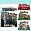 Conjunto de Cama Estampa Digital Desenho Animado Roblox Minecraft Alta Qualidade Estilo Desenho Animado Cor Branca