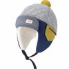 LeafIn Knit Pilot Trapper Hat with Earmuffs and Pompoms for Suitable for Girls and Fall and 23169 Gray X Kids' Cap, Winter, Boys, Winter, (JP,