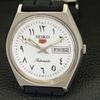 Seiko 5 AUTOMATIC 6309A VINTAGE JAPAN MENS ARABIC WHITE DIAL WATCH A701414-5