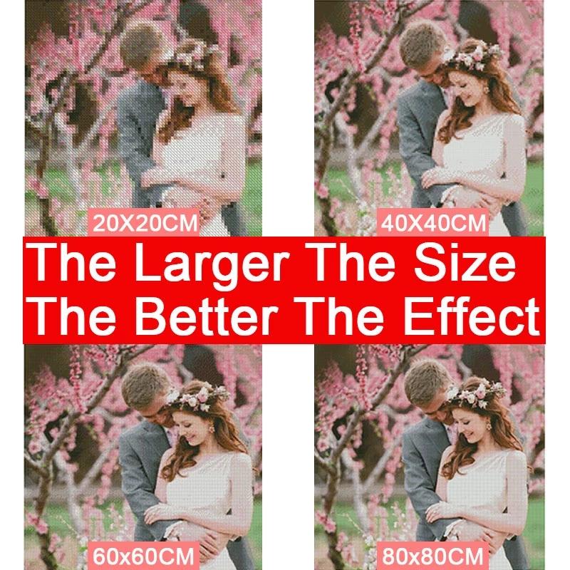 5D Diamond Painting Girl Diamond Embroidery Round Landscape Garden Picture of Rhinestones Mosaic Portrait Children's Room Decor