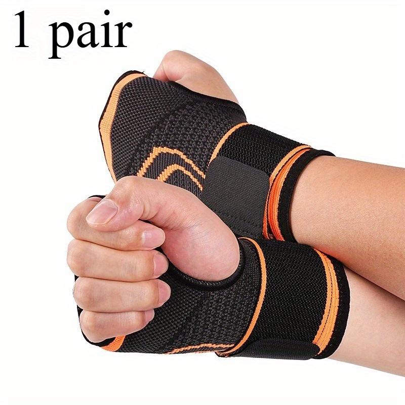 1PAIR Sports Strap Palm Guard Outdoor Sports Weightlifting Fitness Wrap Wrist Elastic Pressurized Strap Palm Guard
