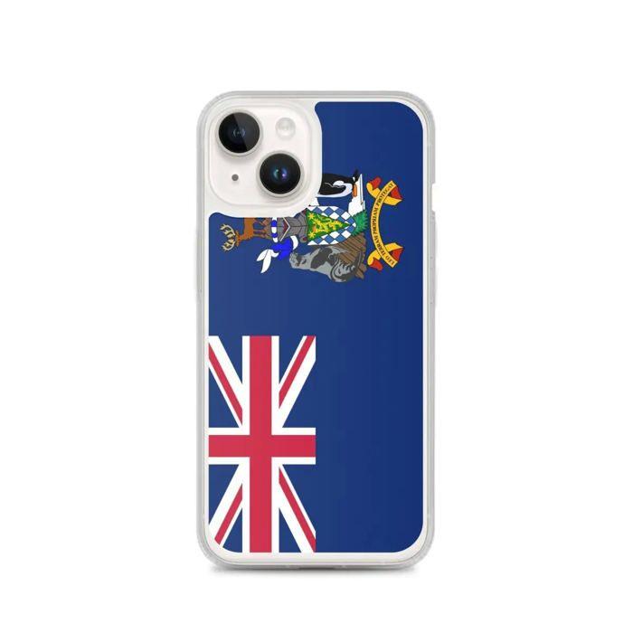 Funda iPhone - Multicolor - Drapeau Géorgie du Sud - Souple - Compatible iPhone 14