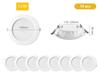 10pcs/Lot LED Downlight Ceiling Light Recessed Down Lights Round Panel 220V 5W 7W 9W 12W 20W Indoor Warm Cold White Spotlight