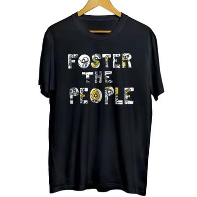 Men's and Women's T-shirts Foster The People Band T-shirt Black Logo Cotton All Sizes