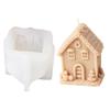Silicone Moulds House Shape Candle Molds Ornament Christmas House Castings Molds Plaster Molds Epoxy Resin Molds