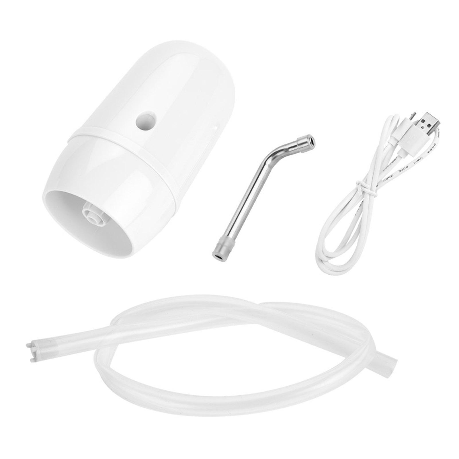 USB Fast Charging Double Motor Electric Automatic Bottle Drinking   Dispenser (White)