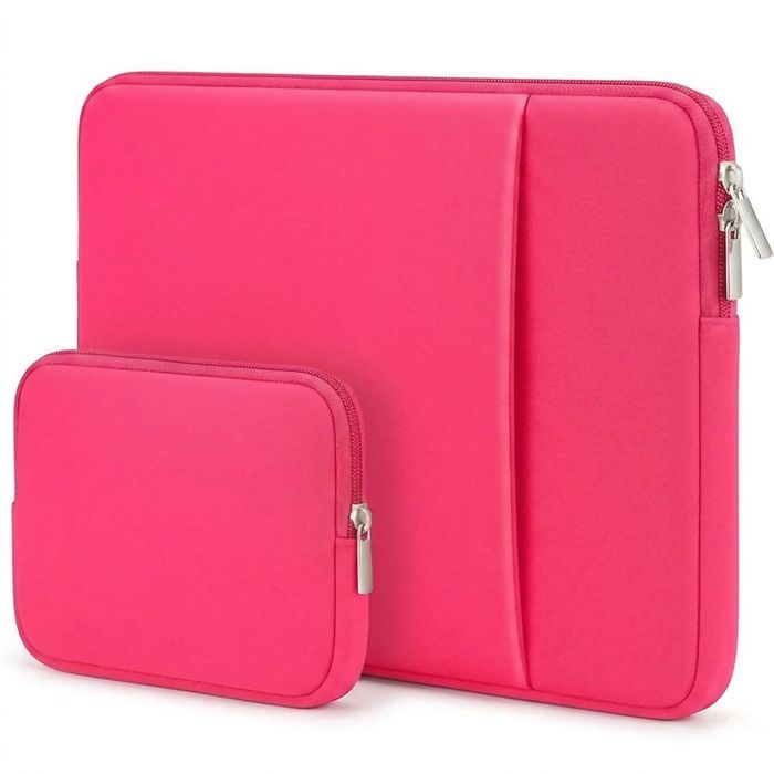15" Laptop Sleeve - Compatible with MacBook Air Lenovo Dell Acer Asus - Fuchsia