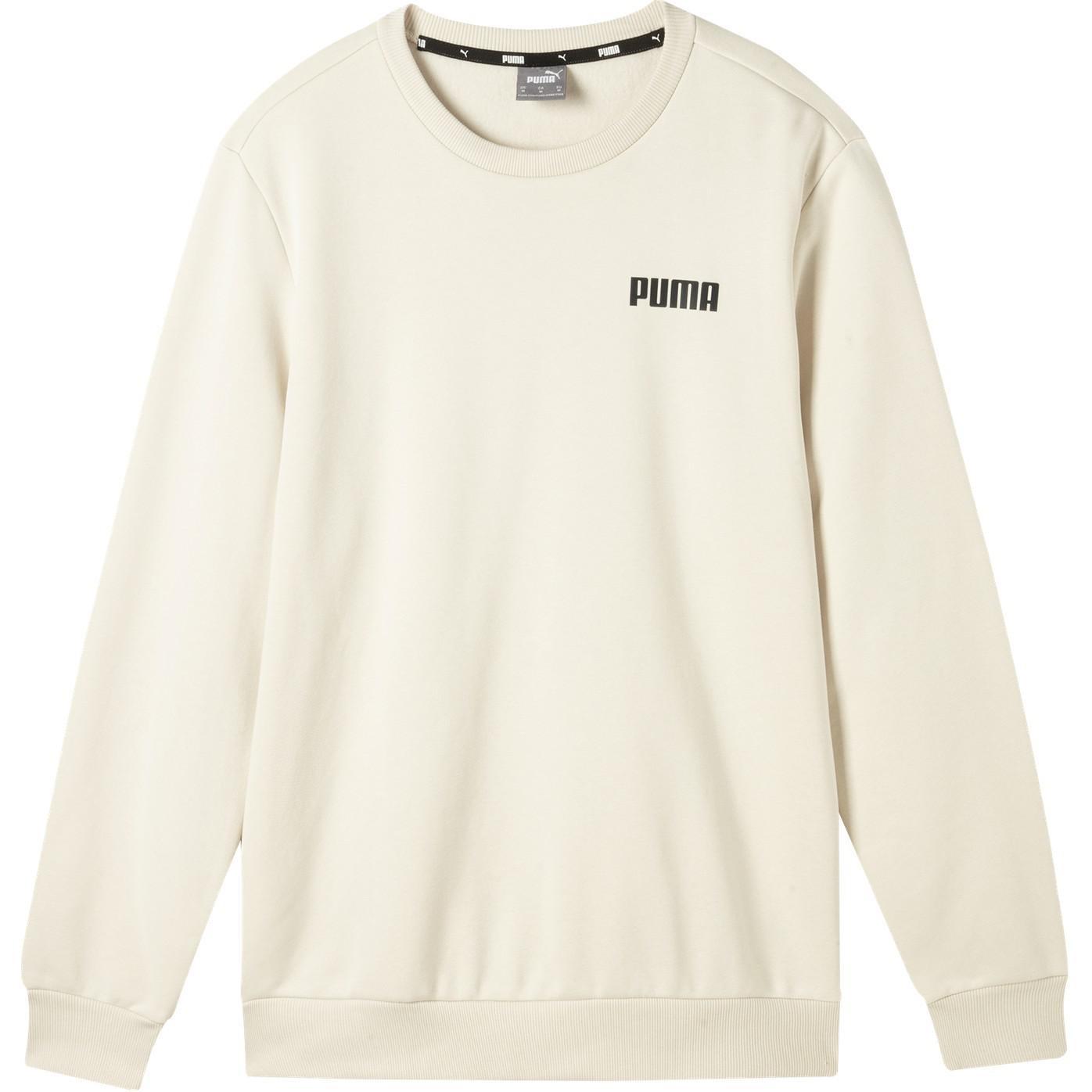 PUMA Ess Crewneck Sweatshirt FL Beige Men s 847460-87 XL
