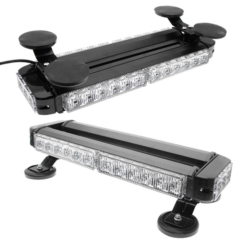 10inch Yellow Double Side Traffic Advisor Strobe Flash Light Bar Emergency Light Universal (13 Flashing Modes)