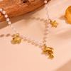 Summer Ocean Beach Marine Life Pearl & Shell Pendant Necklaces - Colorfast & Stylish
