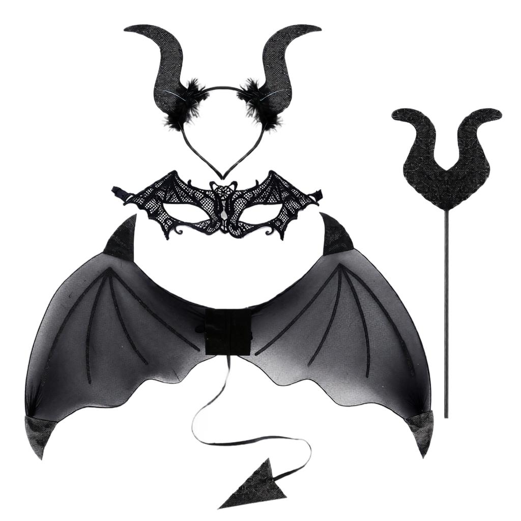 Halloween Devil Headband with for Kids and Adults - Single Color - Party Costume Headpiece