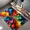 3D Colorful Abstract Splash Art Pattern Living Room Carpet Rug Suitable for use as an anti-slip for living room bedroom sofas