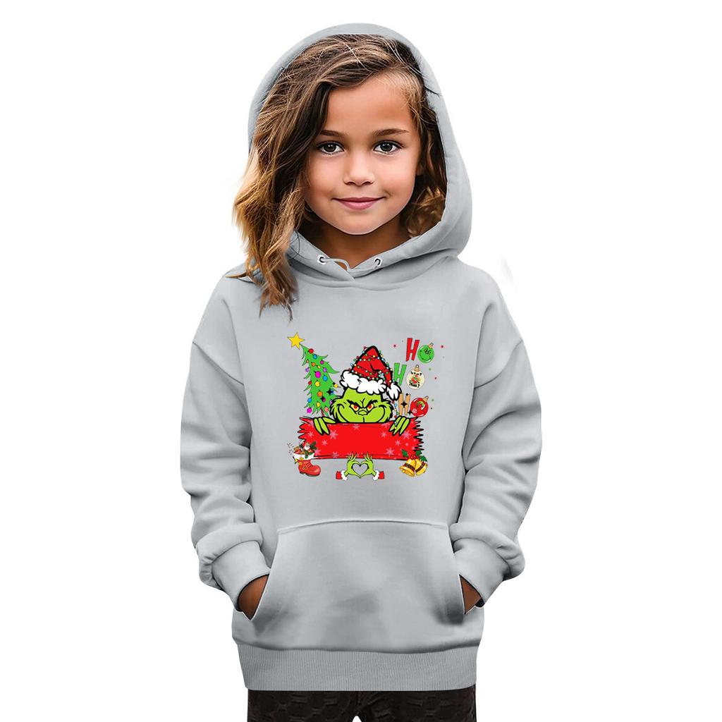 Sweatshirts For Teen Girls Hoodies Long Sleeve Drawstring Pullover Cute Oversized Hoodie Christmas Day