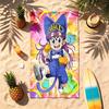 Arale (5) Theme Beach Towel Sand Resistant Soft And Comfortable Suitable For The Pool Camping Yoga And Diving A Travel