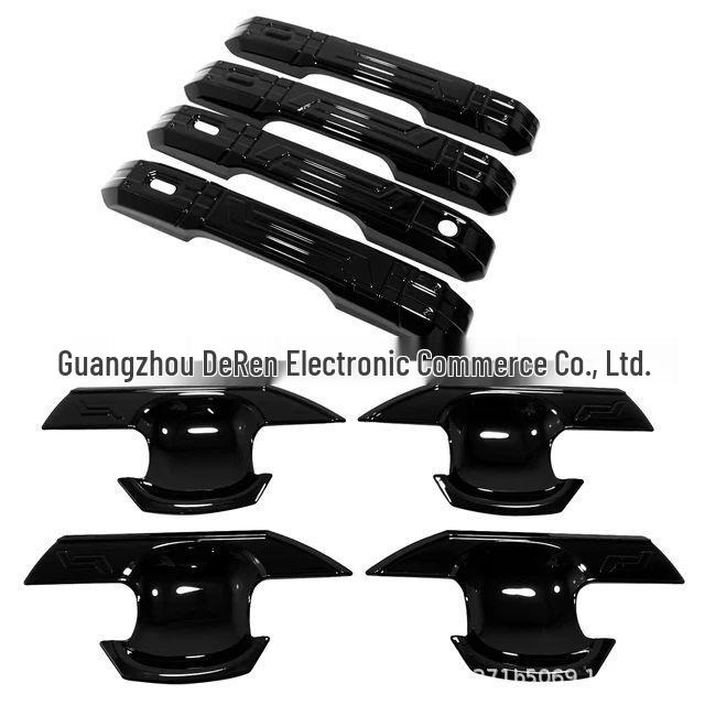 Toyota Land Cruiser 250 Prado Gloss Black Door Handle Trim Gloss Black Handle Door Bowl