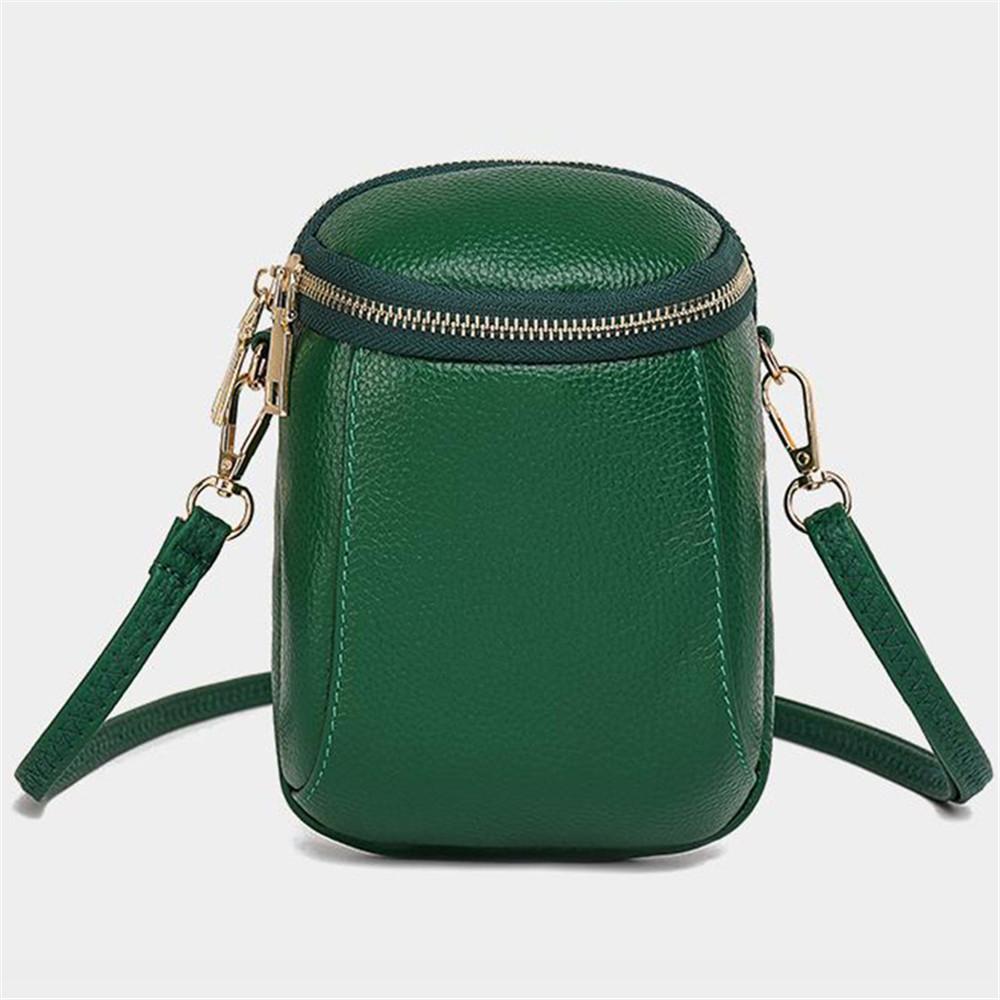 

Модная сумка для мобильного телефона, мягкая женская сумка из искусственной кожи, роскошная дизайнерская мини-сумка для путешествий, маленькая сумка через плечо, портмоне, сумки зелёный