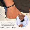 Cross Bracelet Religious Gifts, Handmade Beaded Bracelets,beaded inspirational bracelet, Tiger Eye Bracelet Gifts