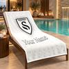 Custom Name Swansea City AFC Beach Towel Personalized Text Soft Towel Swimming Travel Bath Gift