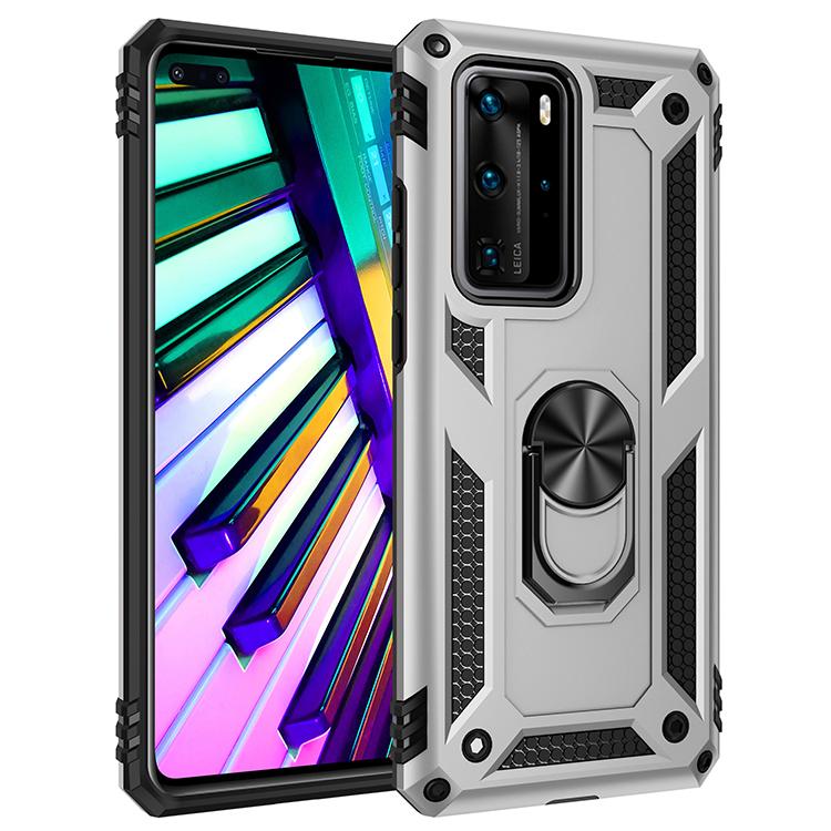 Ütésálló Páncél Autós Mágneses Telefontok Huawei Mate 40 30 20 20X P40 P30 P20 Lite Pro Plus 5G 2019-hez Gyűrűtartó Hátlap