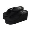 Thickened Bottom Flip Flops Women Summer Slippers Platform Beach Shoes Sandals Solid Color Streetwear Ladies Trendy Slippers