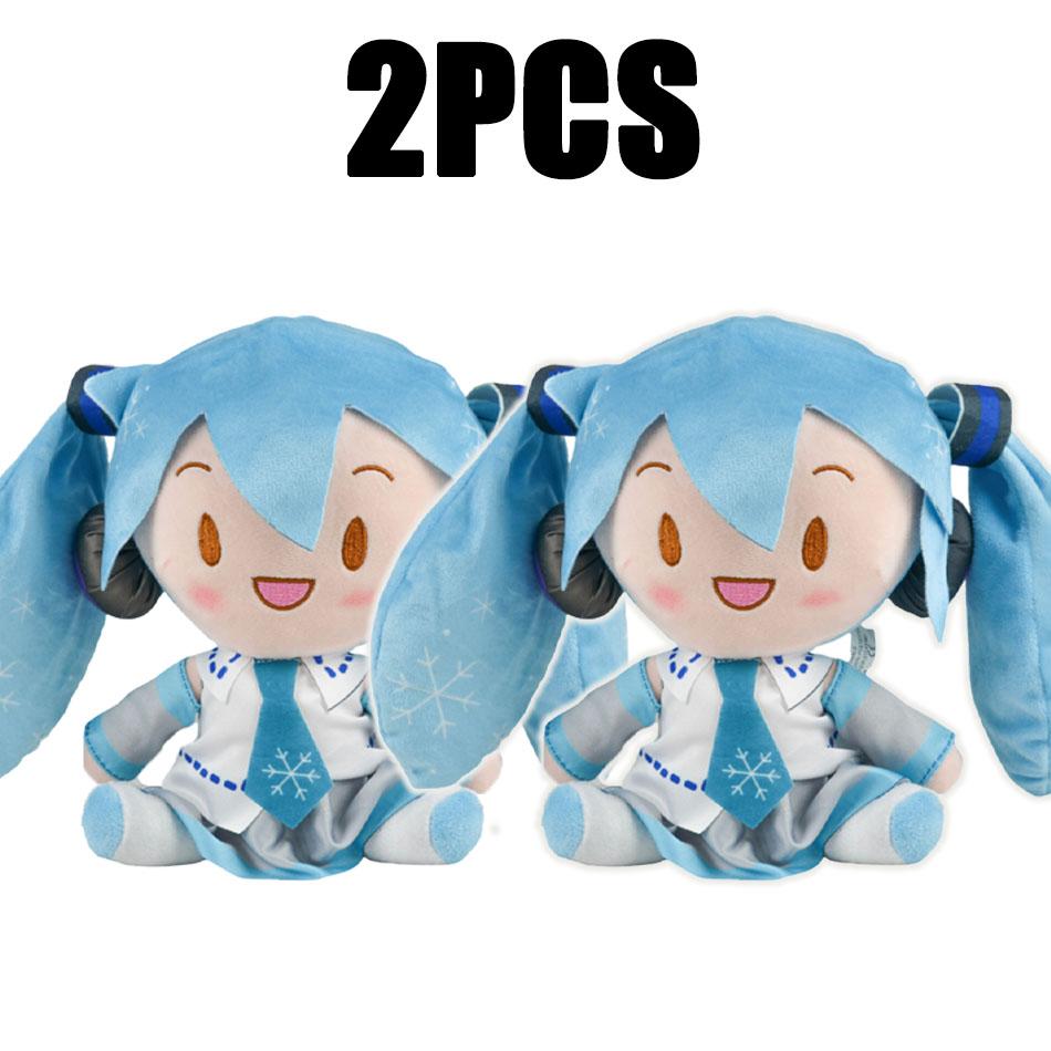 Non-Toxic Adorable Hatsune Miku Plush Fluffy Anime Stuffed Doll With Signature Pigtails Cuddly Figure For Collectors & Gift Giving