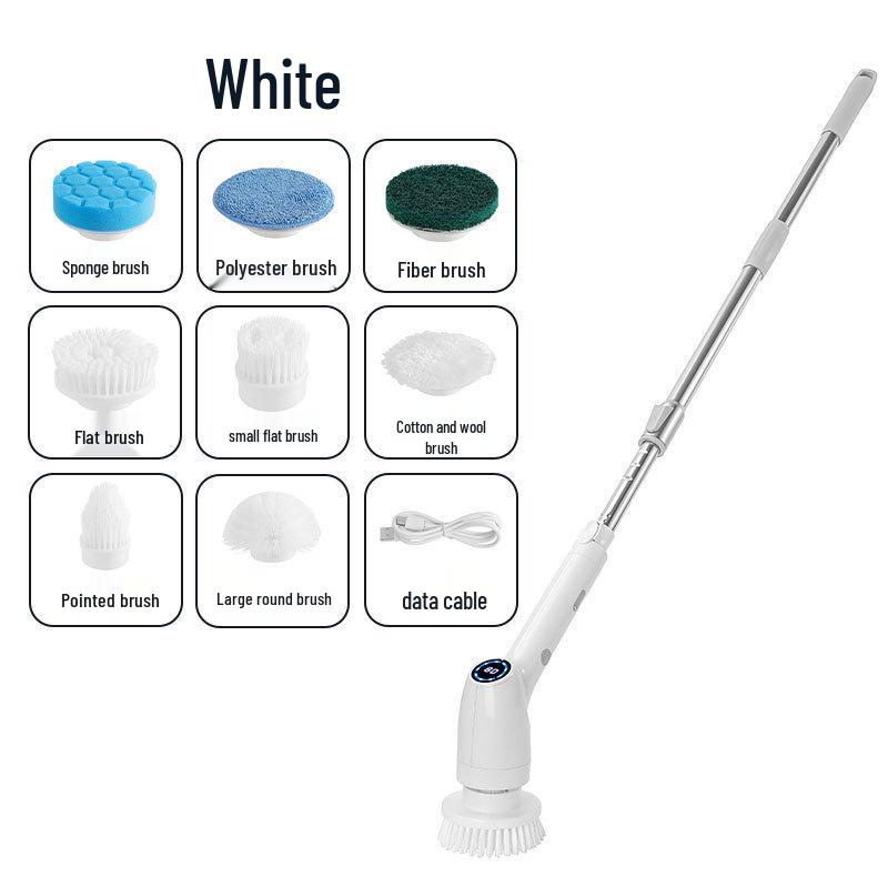 Wireless Retractable High-End Electric Cleaning Brush for Home and Bathroom
