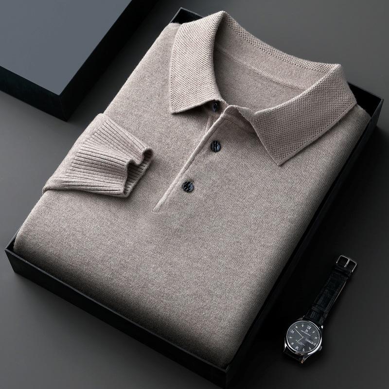 Men s Winter Lapel Collar Casual Top M