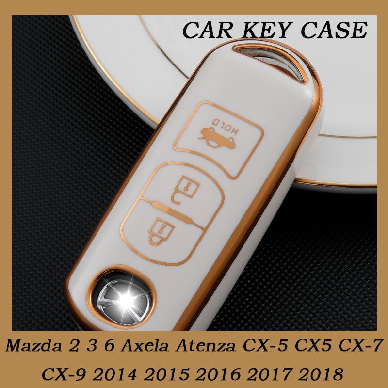 Phnom Penh  2/3/4 Button TPU Car Remote Key Case Cover Fit for Mazda 2 3 6 Axela Atenza CX-5 CX5 CX-7 CX-9 2014 2015 2016 2017 2018