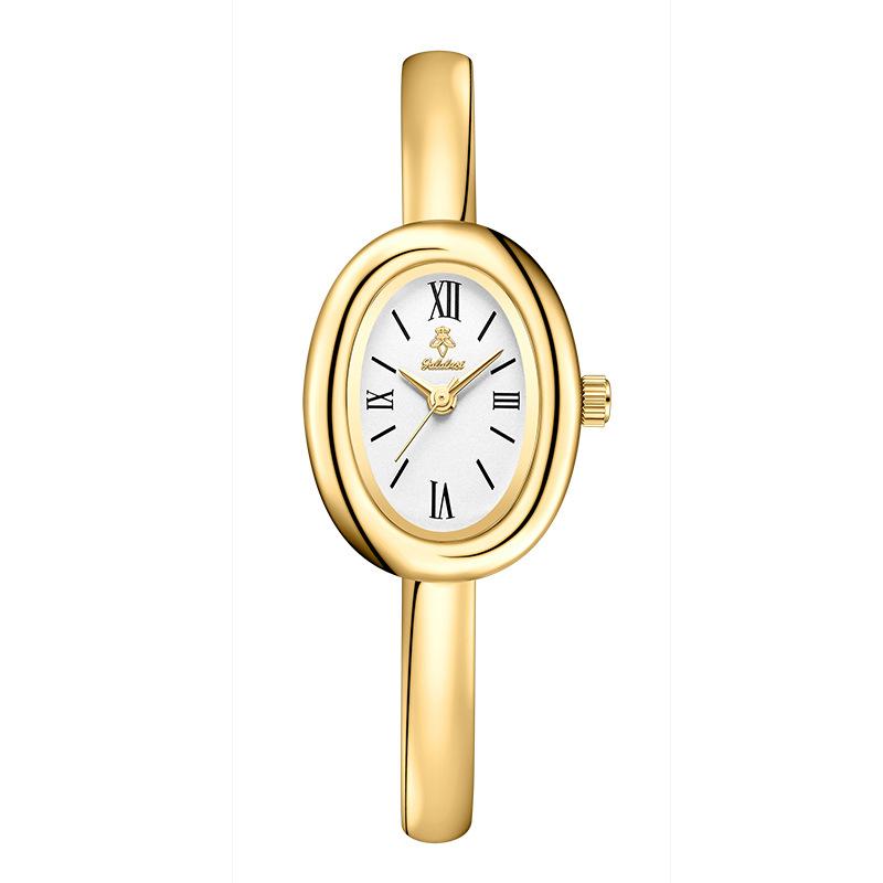 High-End Watches Oval Bracelets Women'S Watches Gold Watches Vintage Watches Simple Quartz Watches