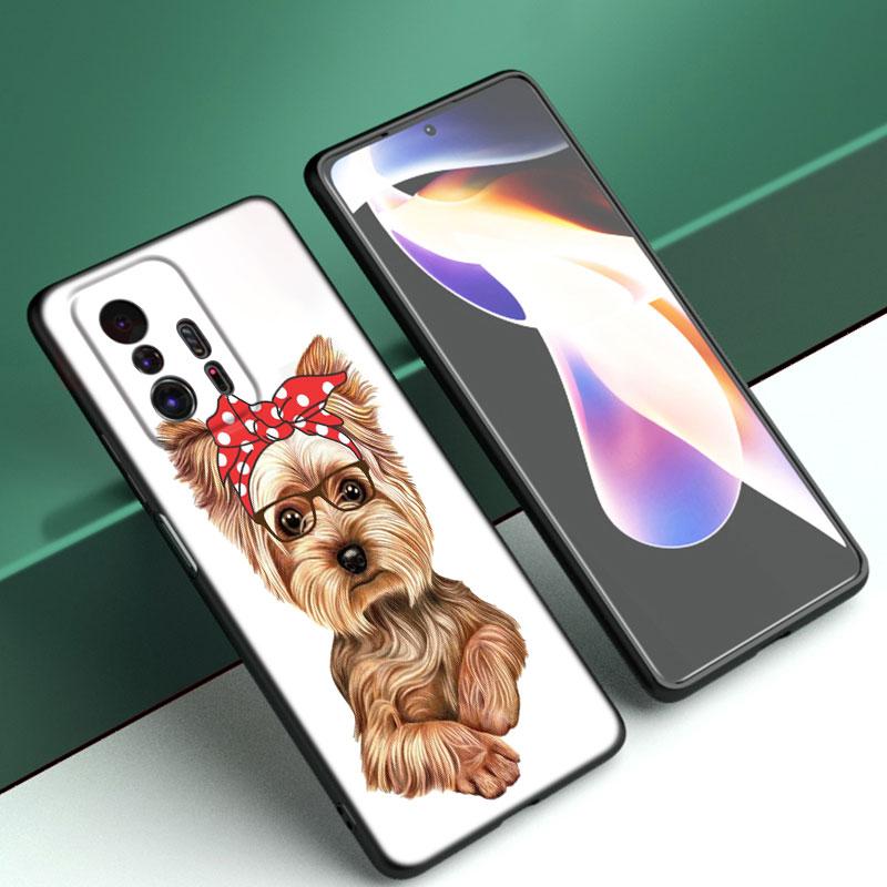 

Мини-чехол для телефона с изображением йоркширского терьера для Xiaomi Mi A2 8 9 SE Note 10 10T 11 12 Lite 9T 11T 12S 12T Pro A3 6X 12X черный чехол Xiaomi 12T Pro 5G